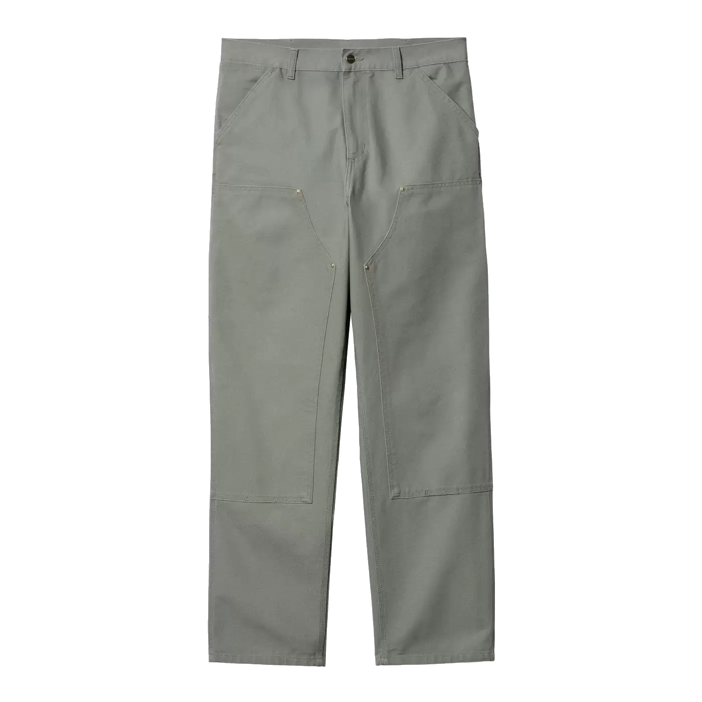 Carhartt WIP Double Knee Pant - Smoke Green Dearborn Canvas