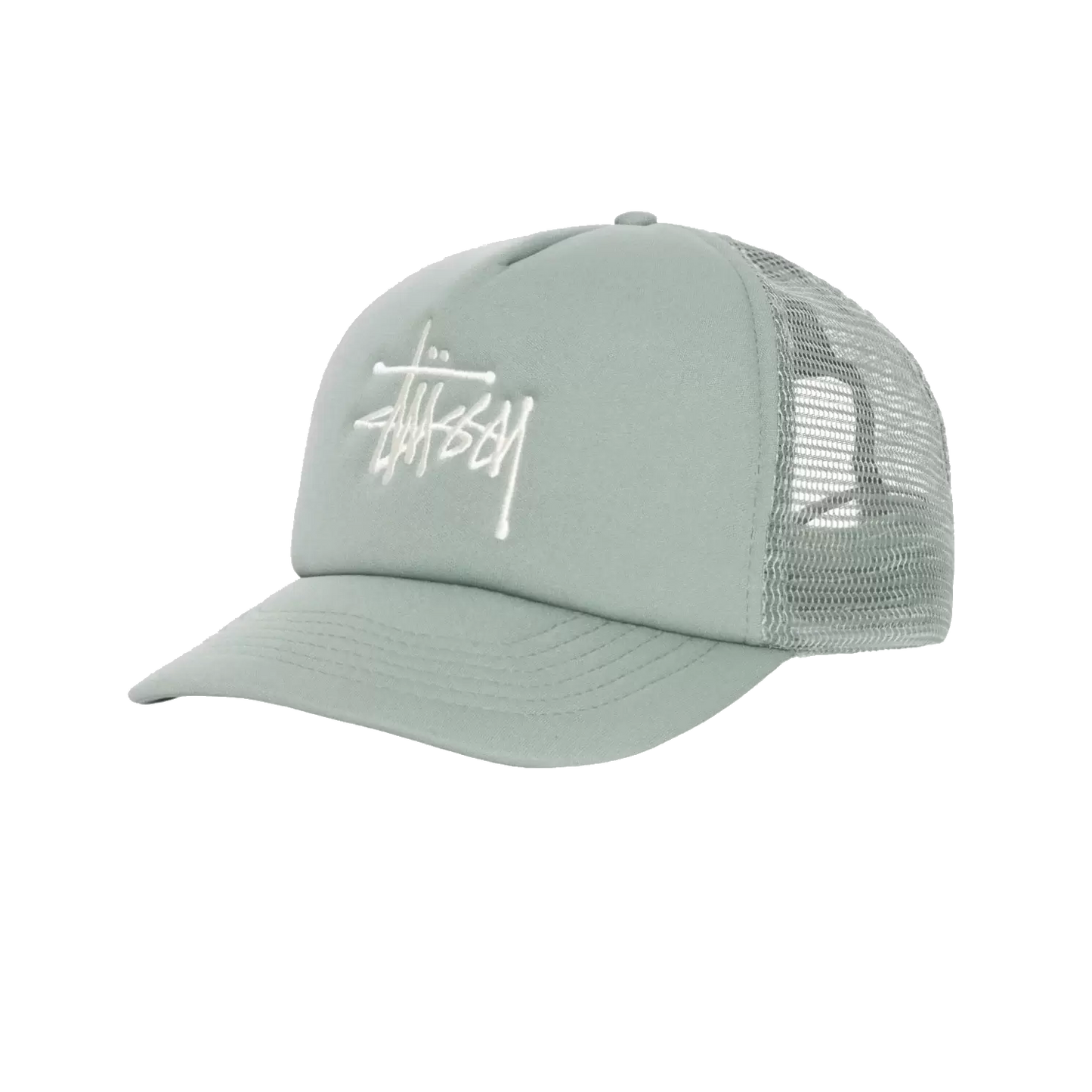 Stussy Big Basic Trucker Cap - Light Olive