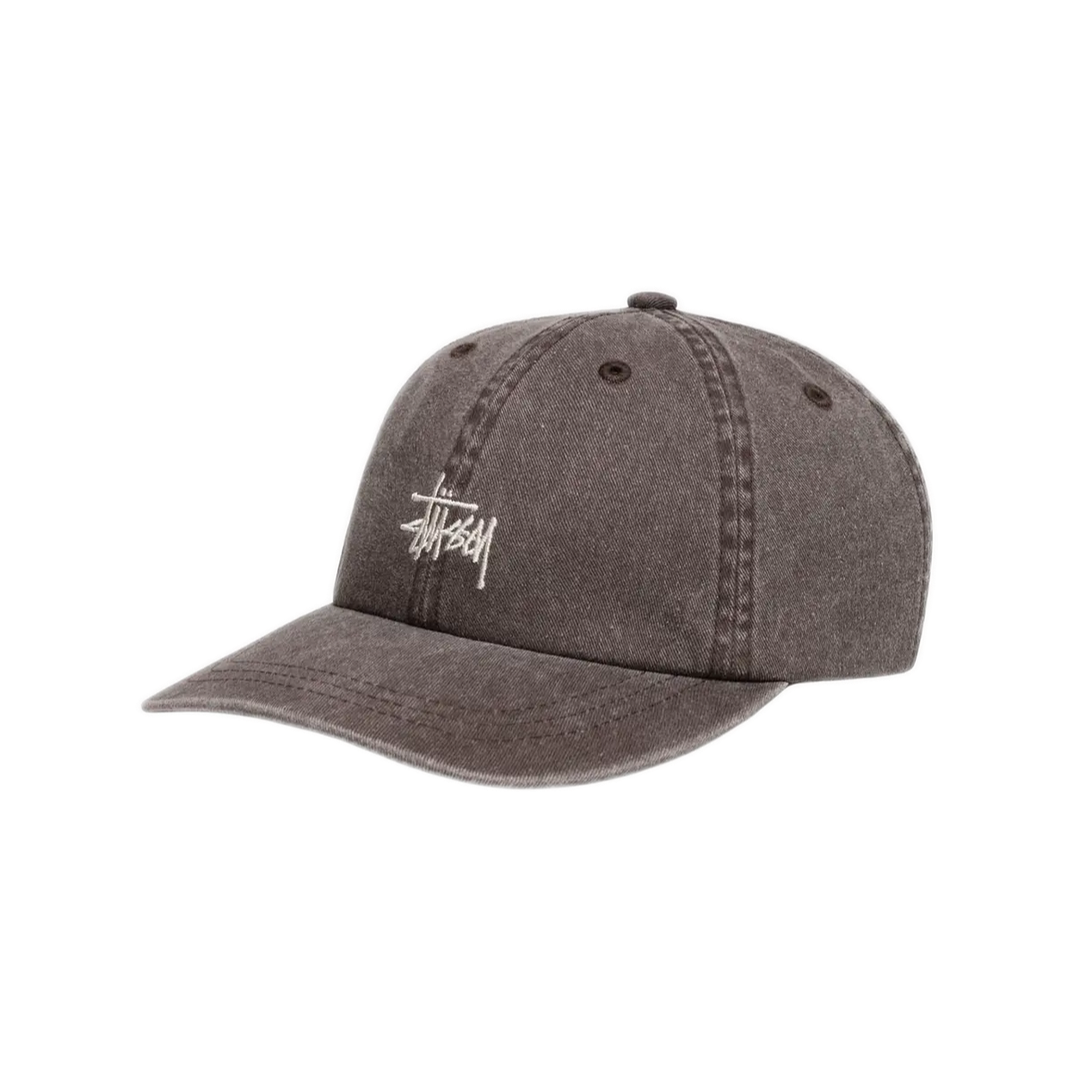 Stussy Washed Basic Low Pro Cap - Mocha