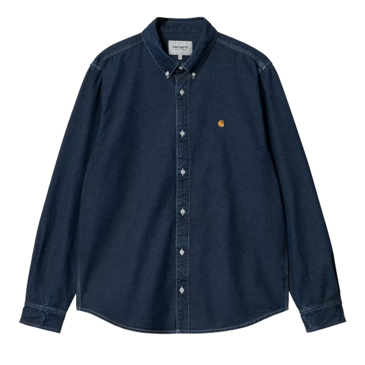 Carhartt WIP Weldon Shirt - Blue Stone Washed