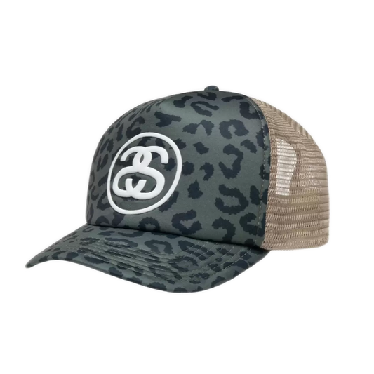 Stussy SS Link Trucker Cap - Leopard