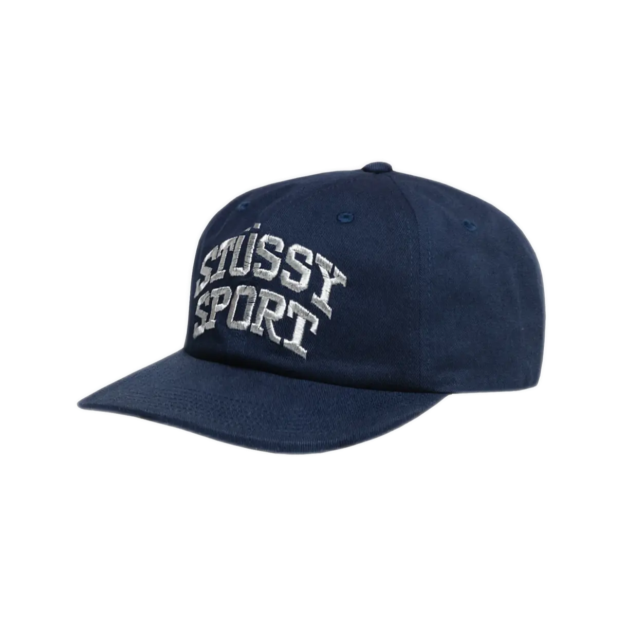 Stussy Sport Snapback Cap - Navy/Metallic