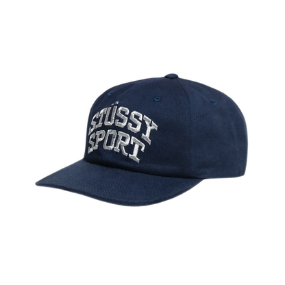 Stussy Sport Snapback Cap - Navy/Metallic