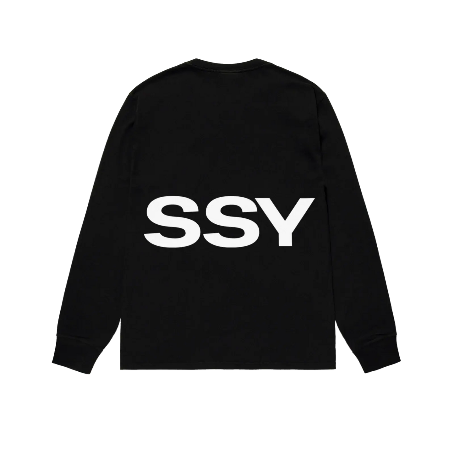 Stussy All Caps Longsleeve Tee - Black