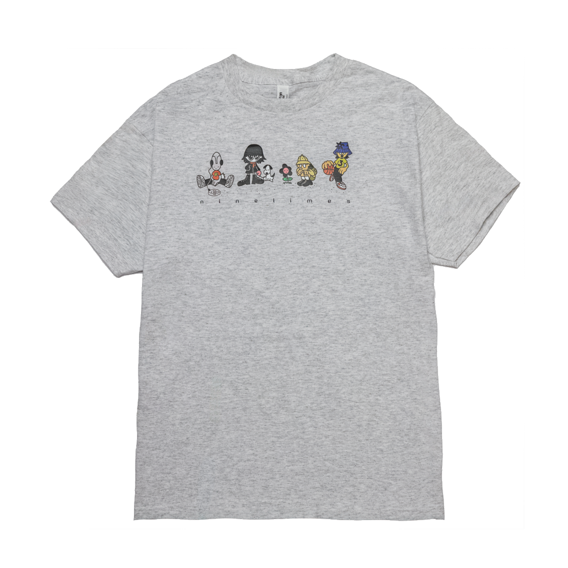 Ninetimes Schoolyard Tee - Ash