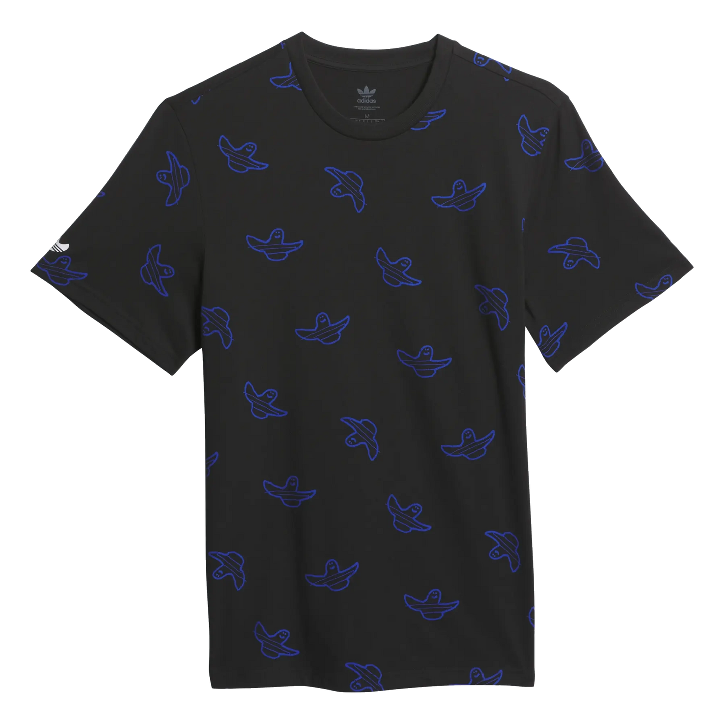 Adidas Shmoo All Over Print Tee - Black/Royal Blue