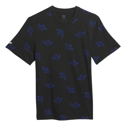 Adidas Shmoo All Over Print Tee - Black/Royal Blue