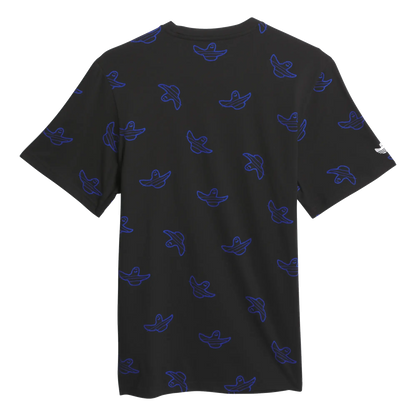 Adidas Shmoo All Over Print Tee - Black/Royal Blue