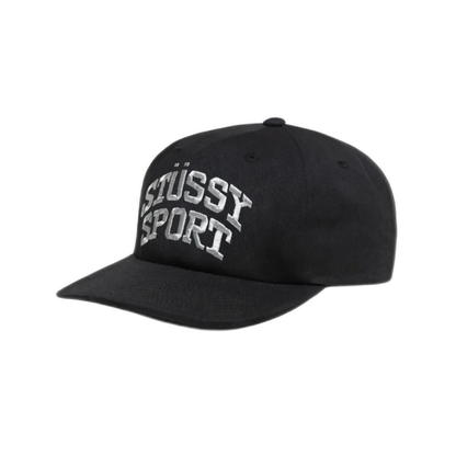 Stussy Sport Snapback Cap - Black/Metallic