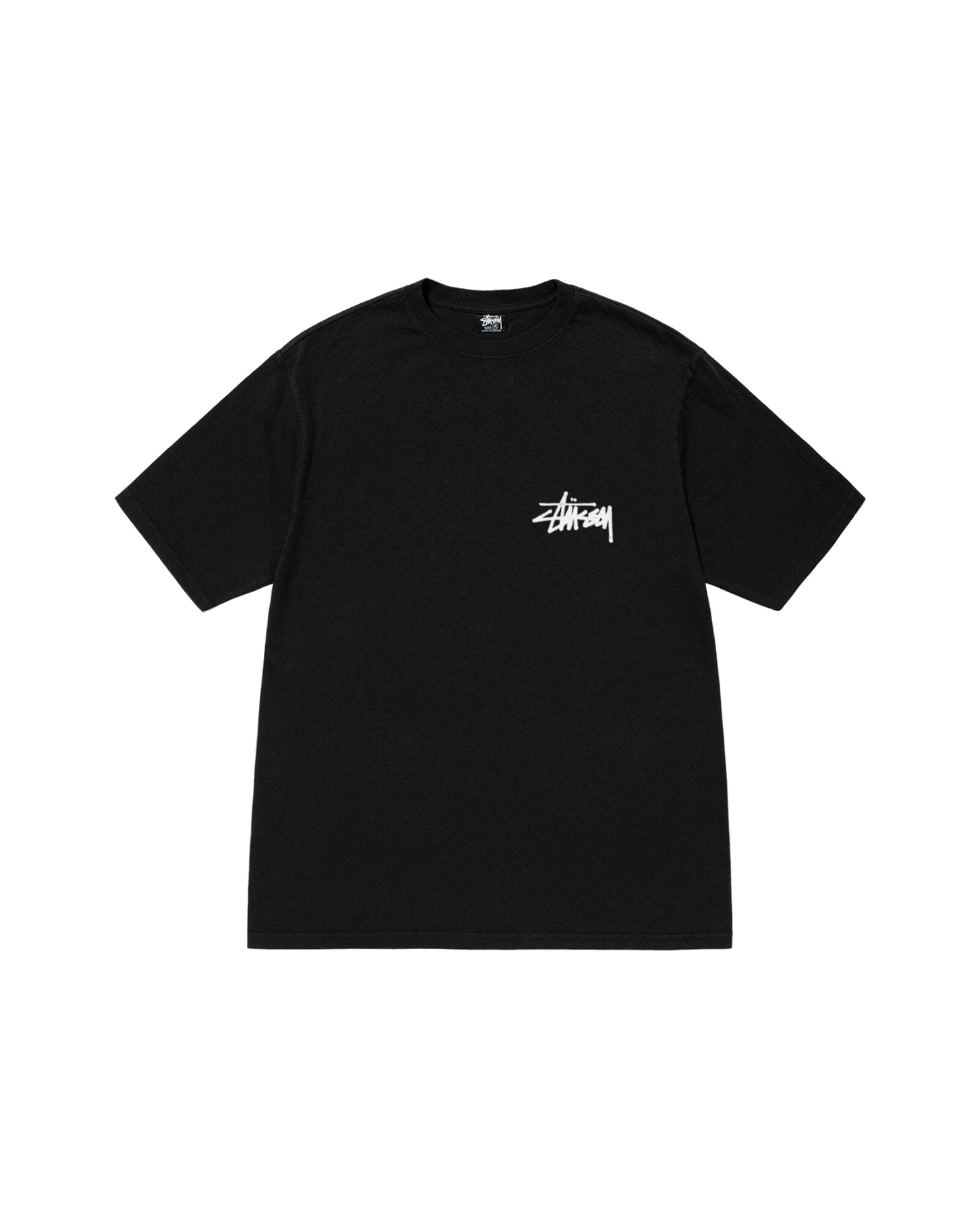 Stussy Old Phone Pigment Dyed Tee - Black