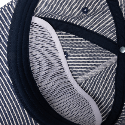 Dime Striped Worker Cap - Navy