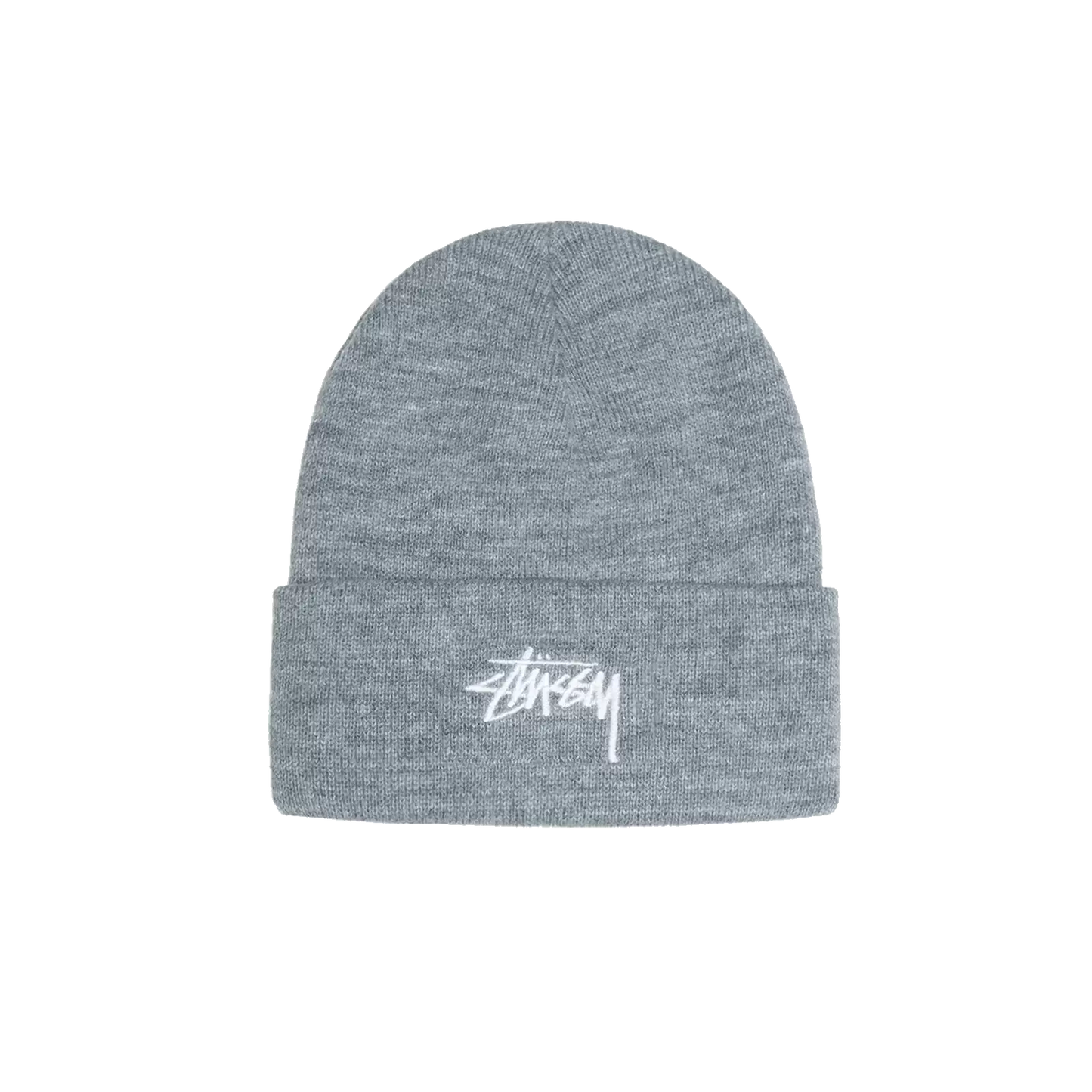 Stussy Stock Cuff Beanie - Grey Heather