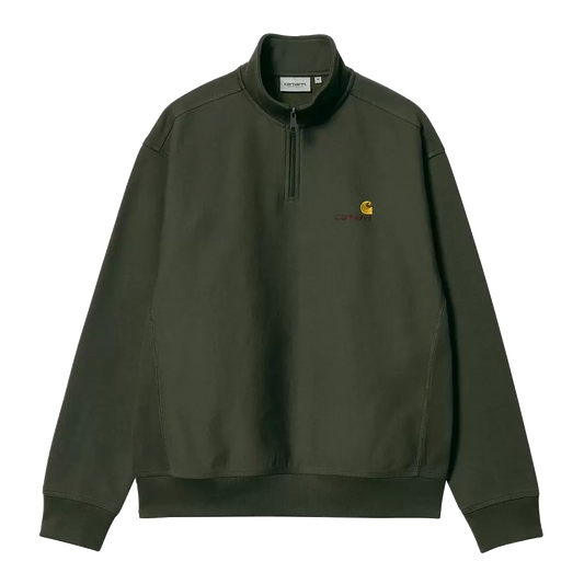 Carhartt WIP American Script Half Zip - Plant