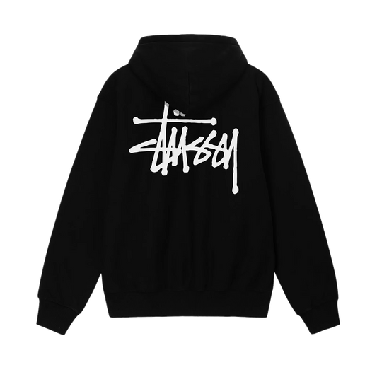 Stussy Basic Pigment Dyed Hoodie - Black