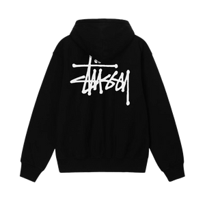 Stussy basic black hoodie shop