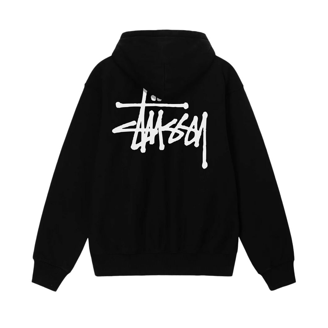 Stussy Basic Pigment Dyed Hoodie - Black