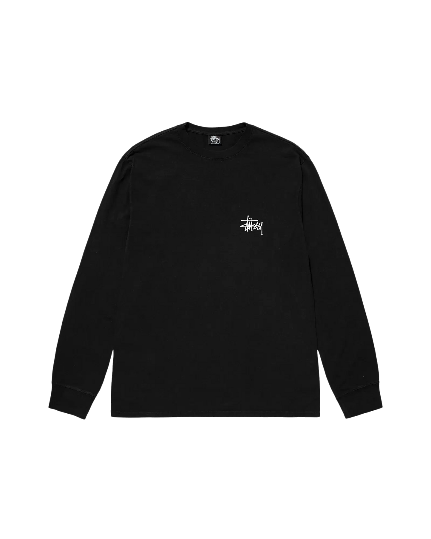 Stussy Pigment Dyed Longsleeve - Black