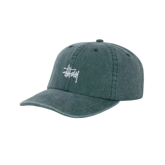 Stussy Washed Basic Low Pro Cap - Pine