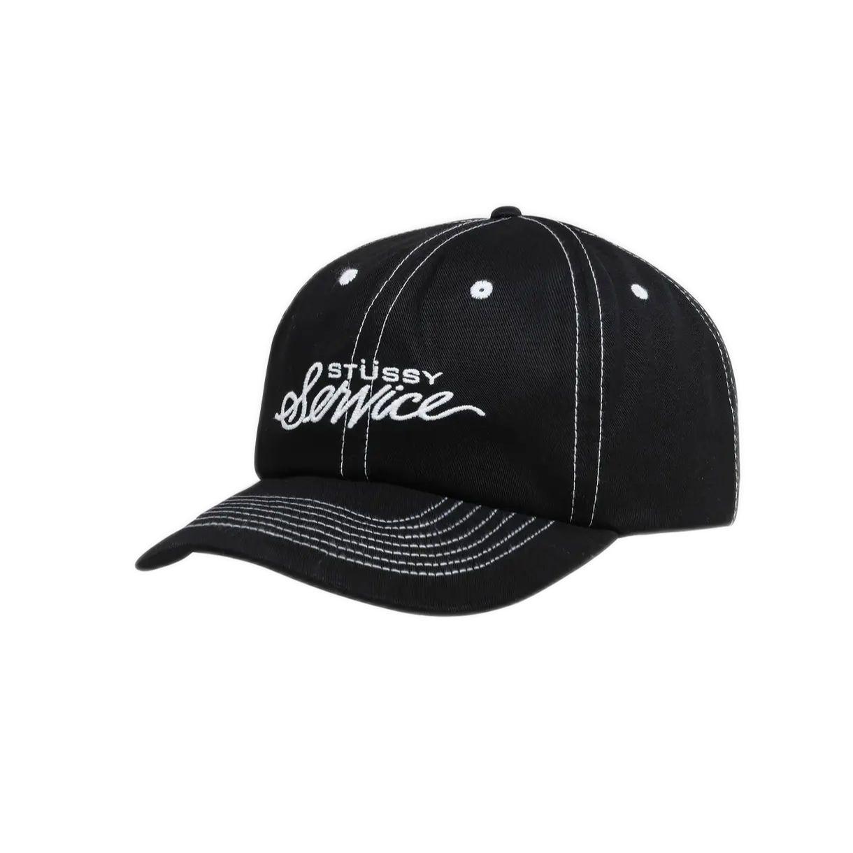 Stussy Service Strapback Cap - True Black