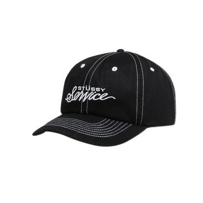 Stussy Service Strapback Cap - True Black