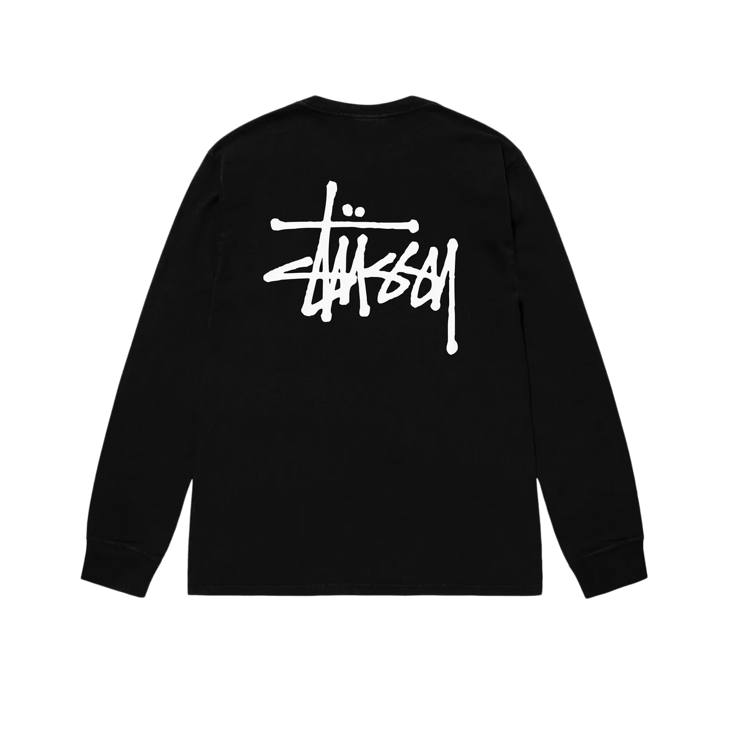 Stussy Pigment Dyed Longsleeve - Black