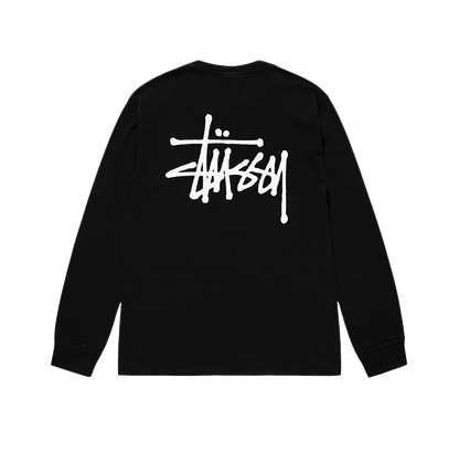 Stussy Pigment Dyed Longsleeve - Black