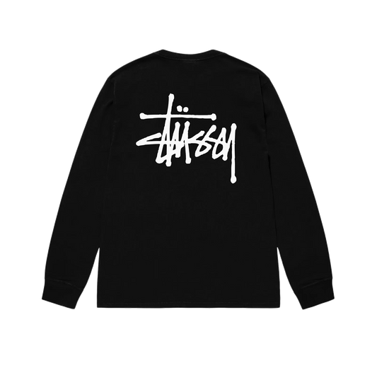 Stussy Pigment Dyed Longsleeve - Black