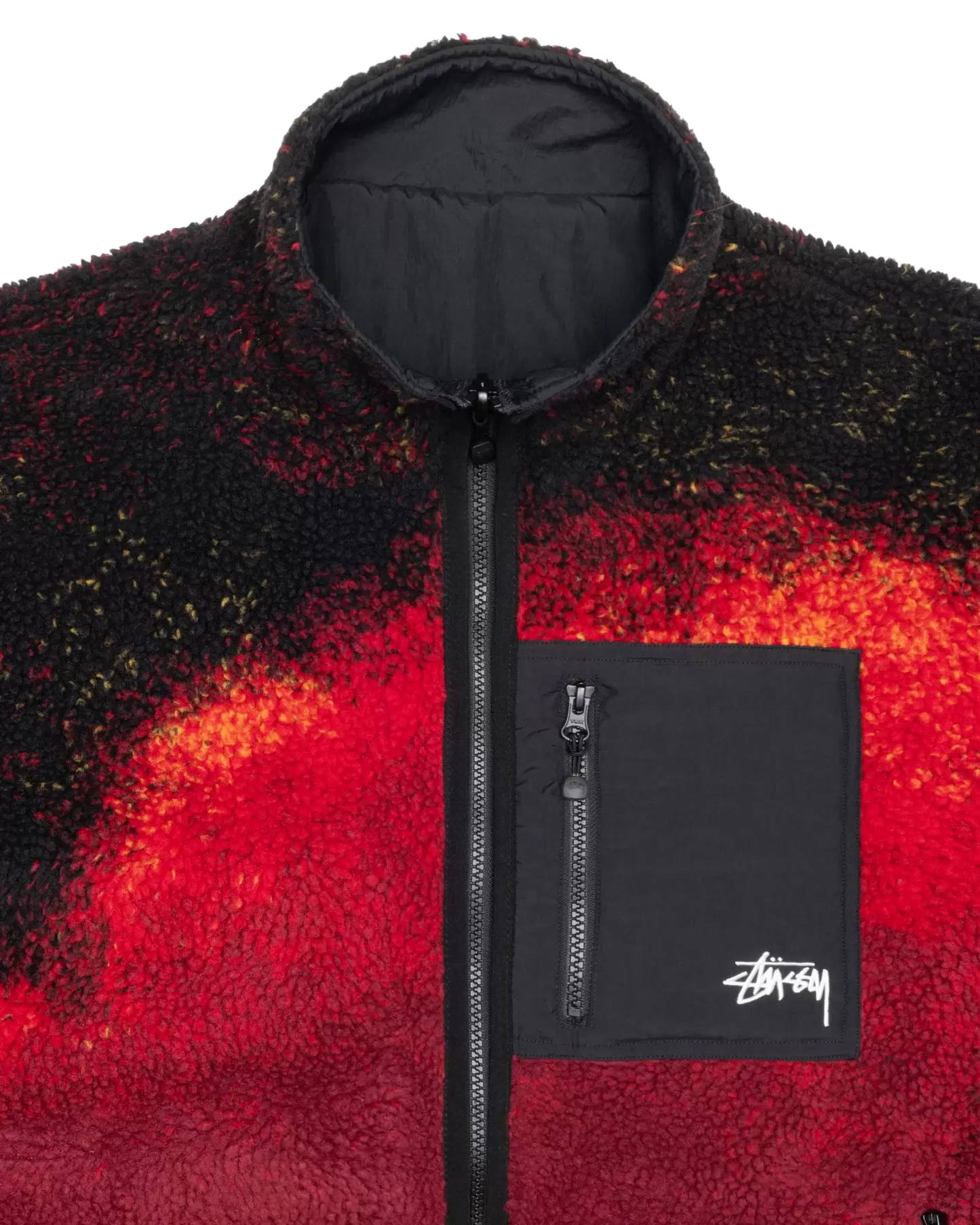 Stussy Sherpa Reversible Jacket - Lava
