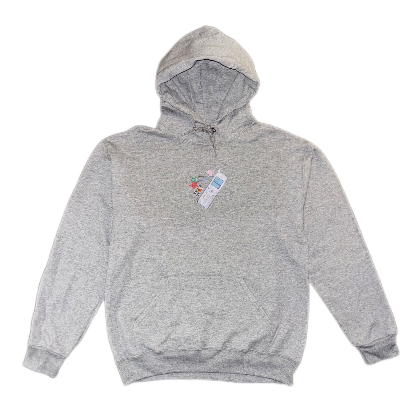 Ninetimes Cellphone Hoodie - Heather Grey