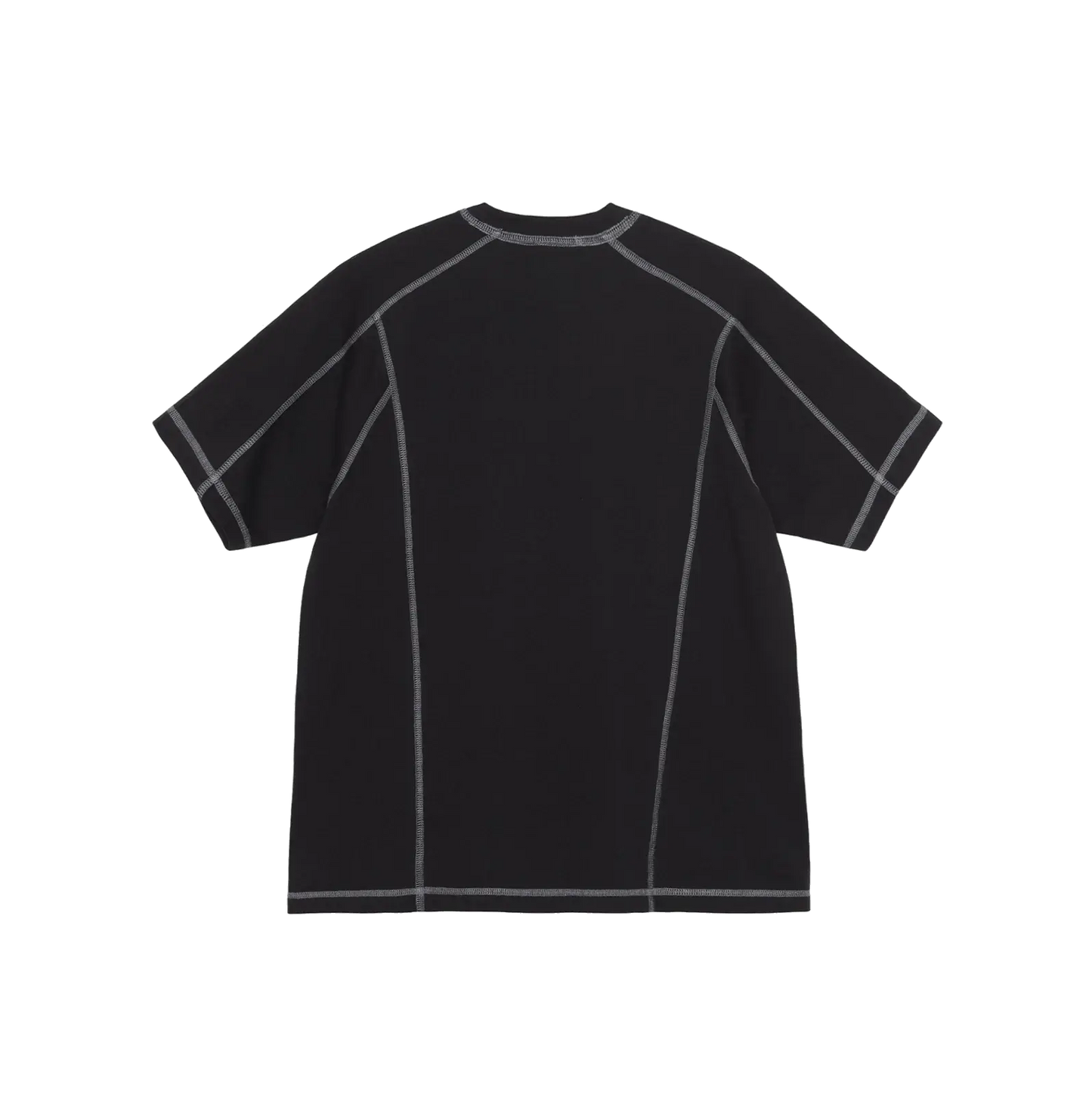 Stussy Wave Cotton Crew Tee - Black