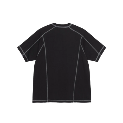 Stussy Wave Cotton Crew Tee - Black