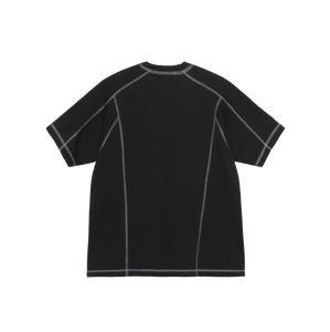 Stussy Wave Cotton Crew Tee - Black