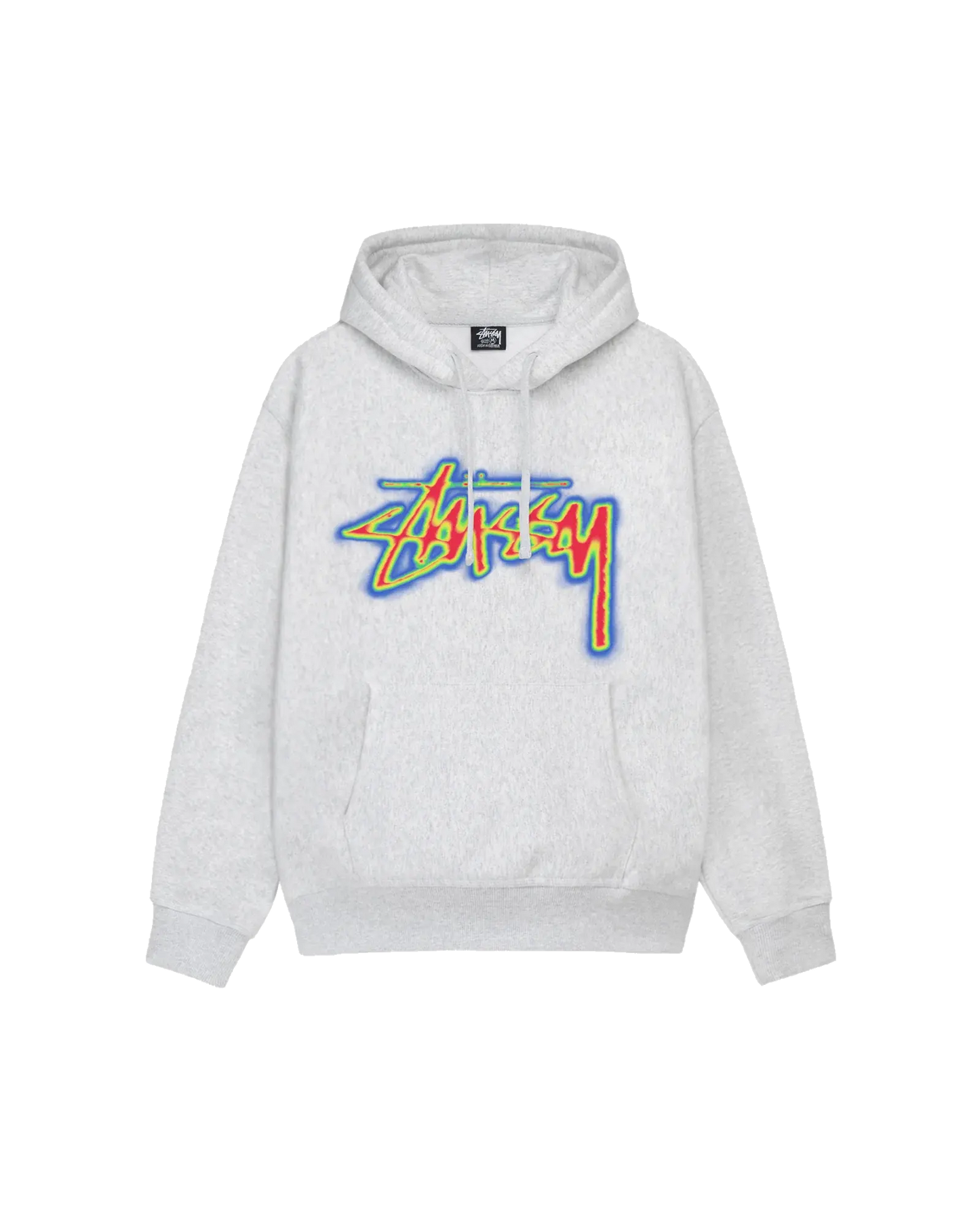 Stussy Thermal Stock Hoodie - Ash Heather