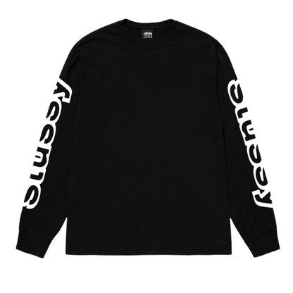 Stussy Sideways Longsleeve Tee - Black