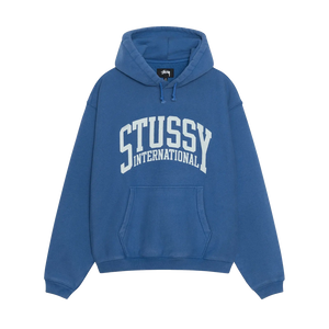 Stussy International Relaxed Hoodie Blue Ninetimes Skateshop