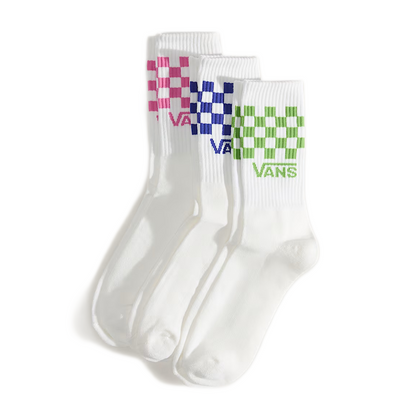 Vans Classic Check Crew Sock 3 Pack - Multi