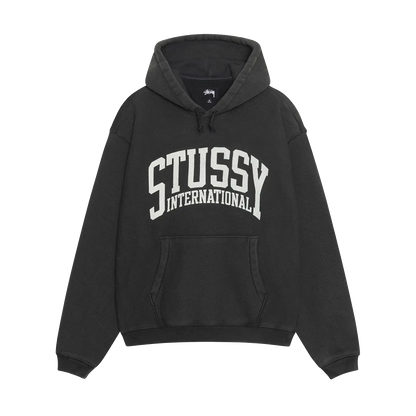 Stussy International Relaxed Hoodie - Washed Black