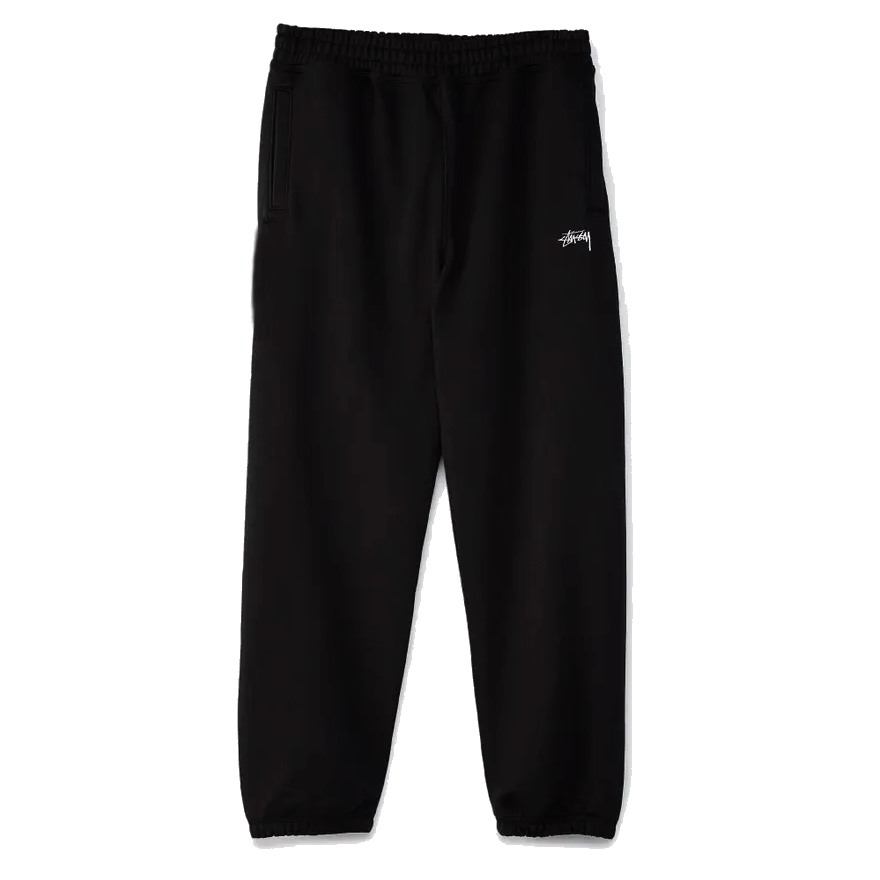 Stussy Stock Logo Sweatpant - Washed Black