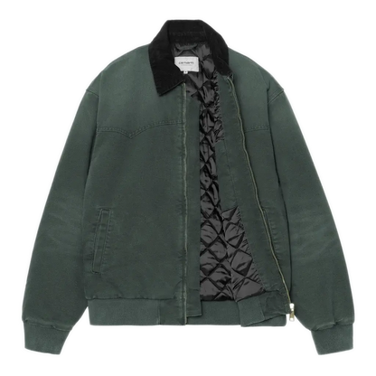 Carhartt WIP OG Santa Fe Jacket - Raven Green/Black (Stone Canvas)