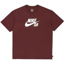 Load image into Gallery viewer, Nike SB Logo Tee - Burgundy Crush