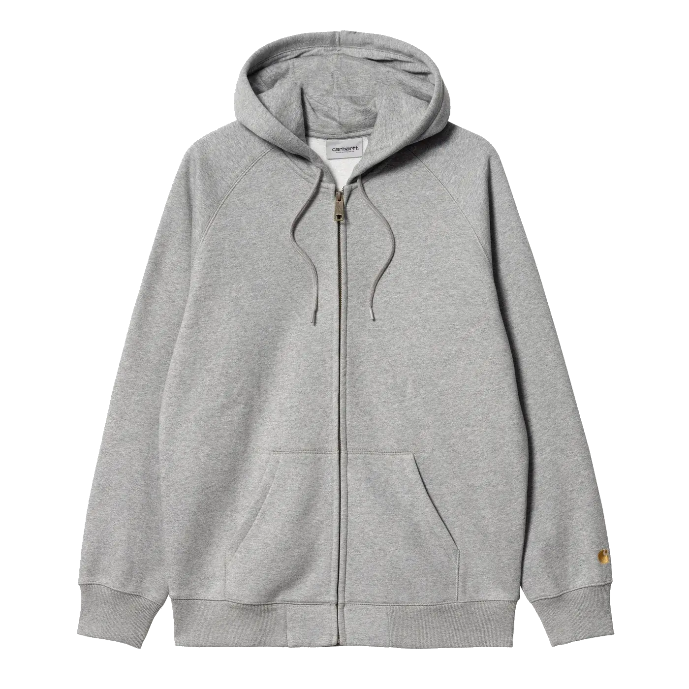 Carhartt WIP Hooded Chase Jacket - Grey Heather / Gold