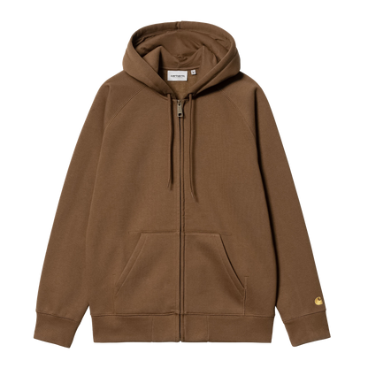 Carhartt WIP Hooded Chase Jacket - Tamarind/Gold