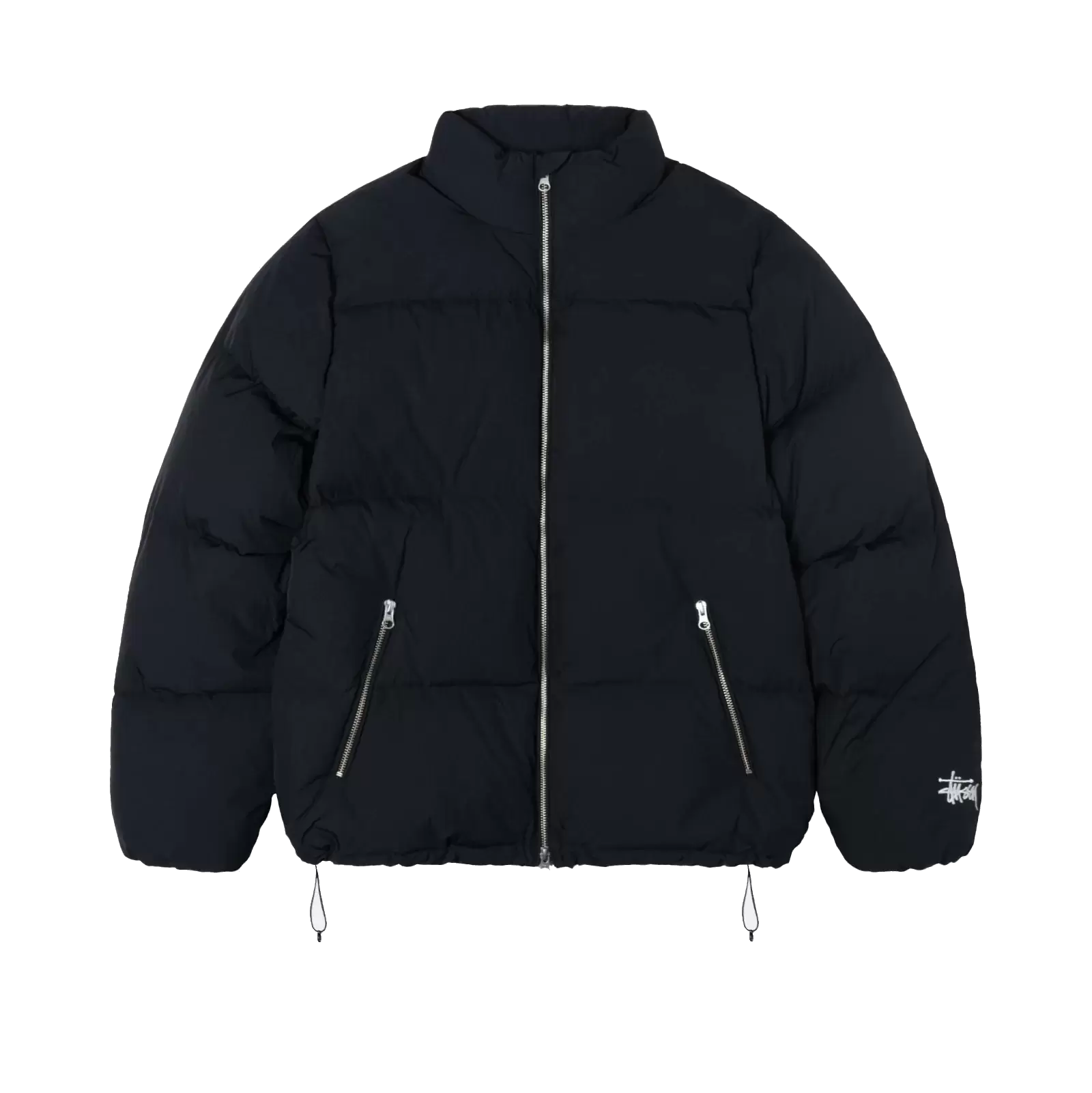 Stussy Nylon Down Puffer - Black – Ninetimes Skateshop