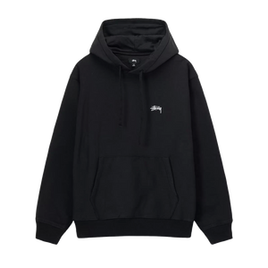 Stussy Stock Logo Hoodie - Washed Black – Ninetimes Skateshop