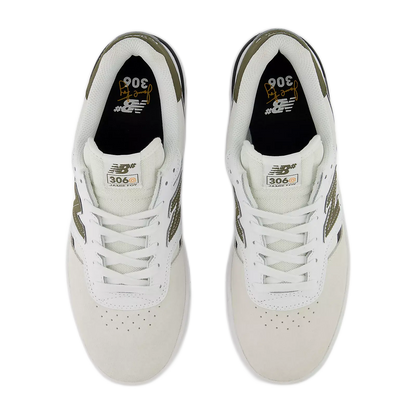 New Balance Numeric Foy 306 Cup - White/Dark Moss