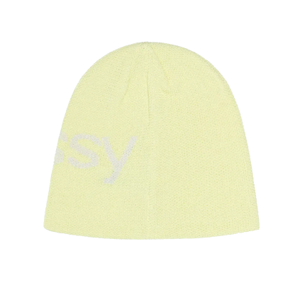 Stussy Helvetica UV Skullcap Beanie - Yellow