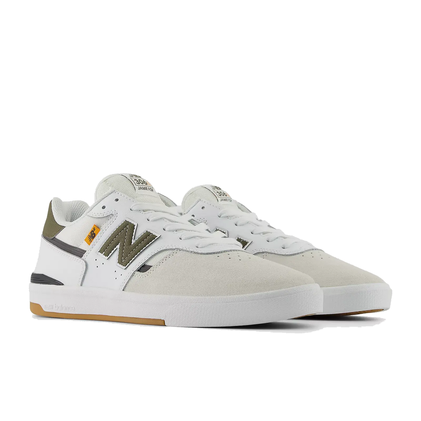 New Balance Numeric Foy 306 Cup - White/Dark Moss