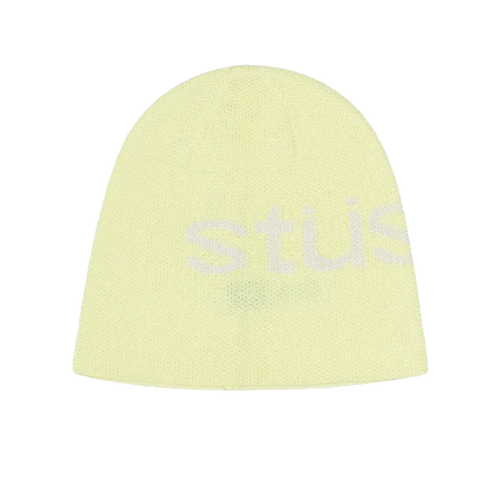 Stussy Helvetica UV Skullcap Beanie - Yellow