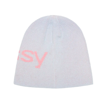 Stussy Helvetica UV Skullcap Beanie - White