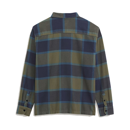 Vans Larkspur Plaid Flannel Shirt - Grape Leaf Green/Parisian Night Blue